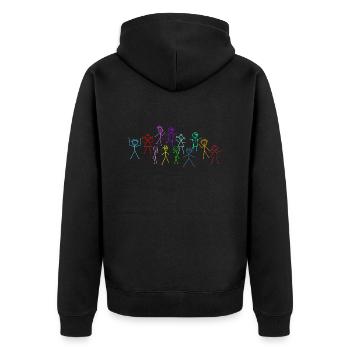 Stickman - Veste à capuche bio Premium Unisexe - noir - Dos - Nico (187cm)
