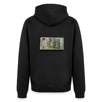 5 Bitcoins - Veste à capuche bio Premium Unisexe - noir - Dos - Nico (187cm)