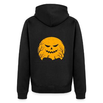 Happy halloween - Veste à capuche bio Premium Unisexe - noir - Dos - Nico (187cm)