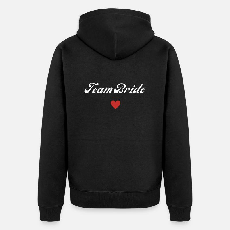 team bride - Veste à capuche bio Premium Unisexe - noir
