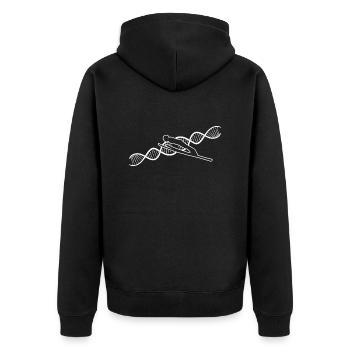 Ski Jumper Winter Sports Ski Jumping Ski Flying Ski - Unisex Premium Organic Zip Hoodie - black - Back - Nico (187cm)