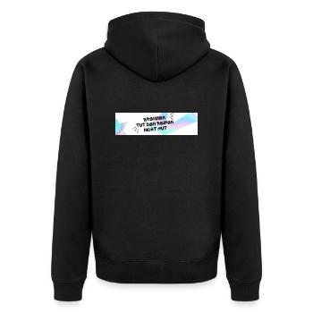 Braking is not good for the tyres - Unisex Premium Organic Zip Hoodie - black - Back - Nico (187cm)