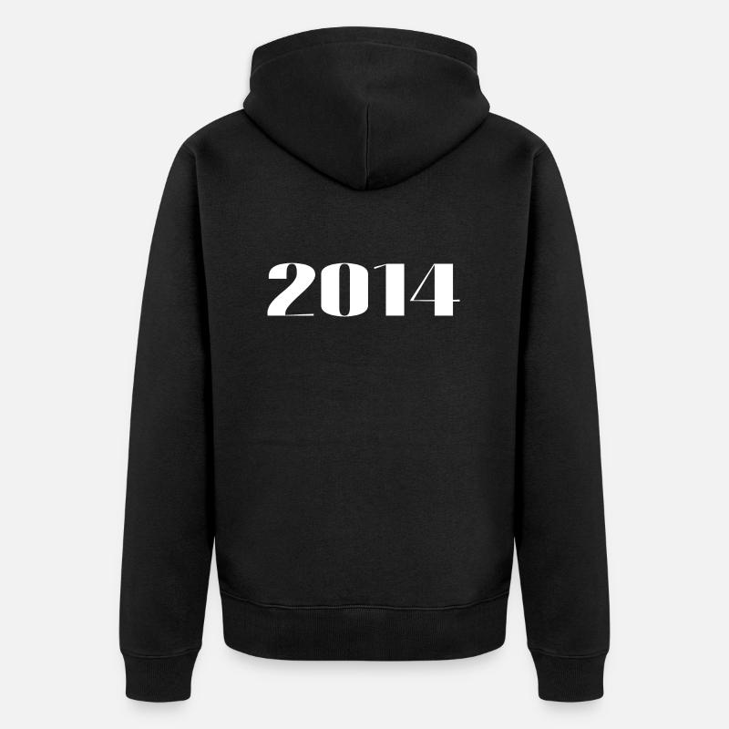 2014 - Cadeau né en 2014 - Veste à capuche bio Premium Unisexe - noir