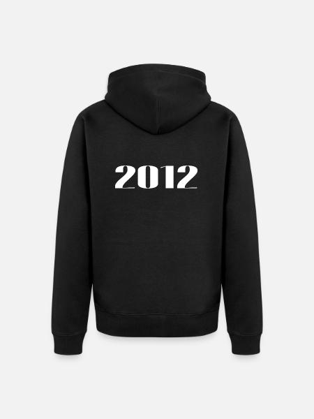 2012 - Cadeau né en 2012 - Veste à capuche bio Premium Unisexe - noir