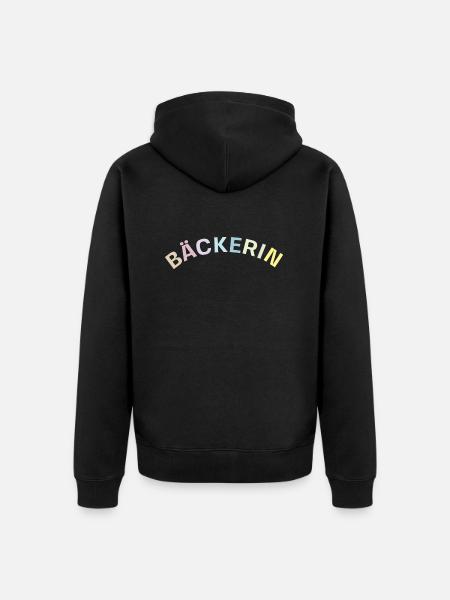 Bäckerin - Unisex Premium Bio Zip Hoodie - Schwarz