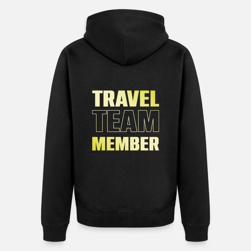 Équipe de voyage - Veste à capuche bio Premium Unisexe - noir