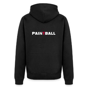 Paintball-Pain Gotha Joueur de paintball - Veste à capuche bio Premium Unisexe - noir - Dos - Nico (187cm)