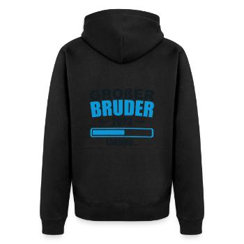 Ich werde Großer Bruder 2023 - Veste à capuche bio Premium Unisexe - noir - Dos - Nico (187cm)
