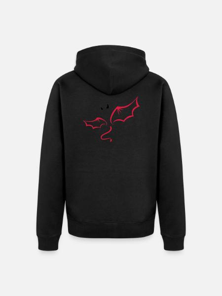 Teufel - Unisex Premium Bio Zip Hoodie - Schwarz