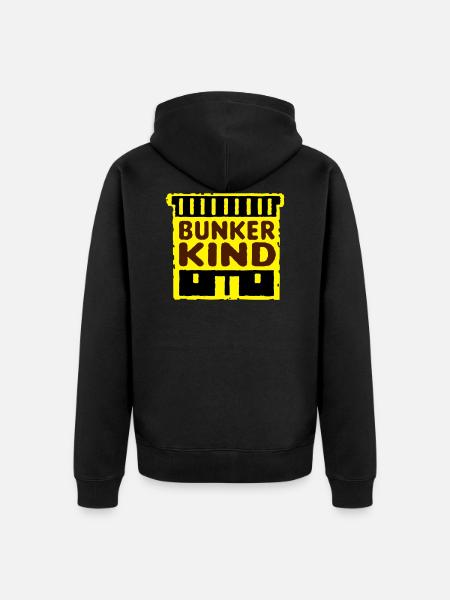rzhw_bunker-kind - Unisex Premium Organic Zip Hoodie - black