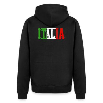 italie - Veste à capuche bio Premium Unisexe - noir - Dos - Nico (187cm)
