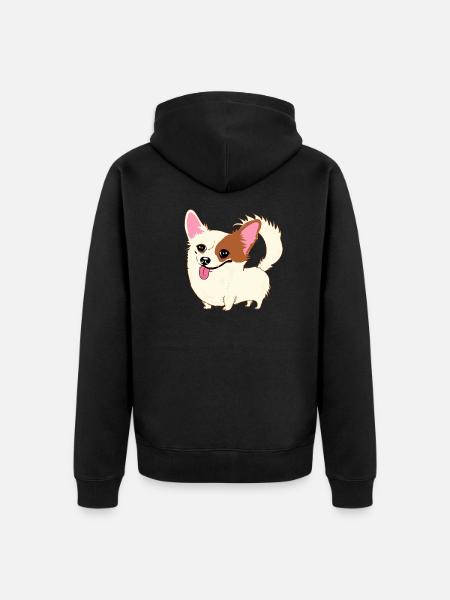 spooky - Unisex Premium Organic Zip Hoodie - black