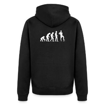 EVOLUTION SOCCER! - Veste à capuche bio Premium Unisexe - noir - Dos - Nico (187cm)