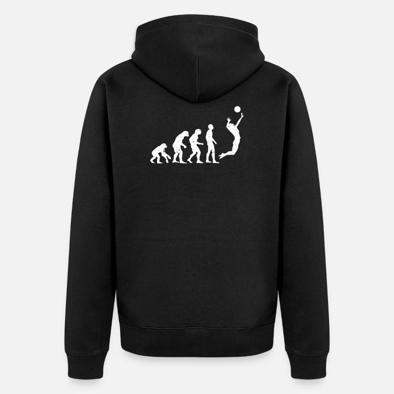 VOLLEY-BALL EVOLUTION! - Veste à capuche bio Premium Unisexe - noir
