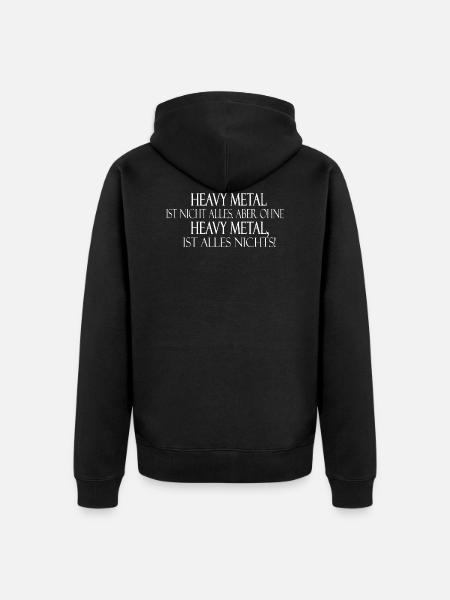 Heavy Metal - Unisex Premium Bio Zip Hoodie - Schwarz