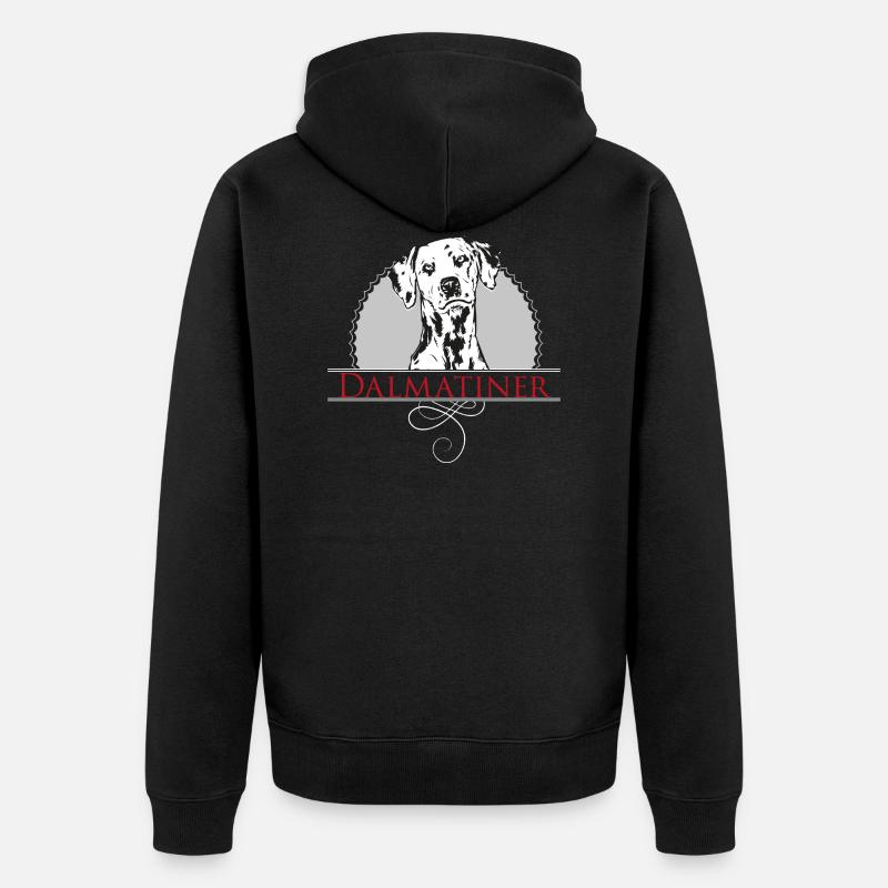Dalmatiner - Unisex Premium Bio Zip Hoodie - Schwarz