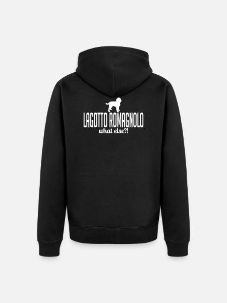 LAGOTTO ROMAGNOLO what else - Unisex Premium Organic Zip Hoodie - black