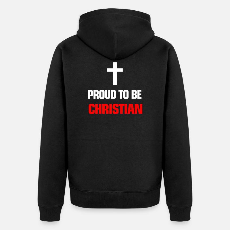 chrétien - Veste à capuche bio Premium Unisexe - noir
