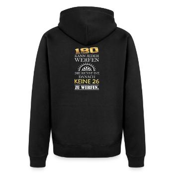 Jeu de fléchettes amusante Fléchettes Cadeaux - Veste à capuche bio Premium Unisexe - noir - Dos - Nico (187cm)