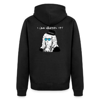 Je ne peux pas m'en occuper Ne vous inquiétez pas - Nerds de la musique! - Veste à capuche bio Premium Unisexe - noir - Dos - Nico (187cm)