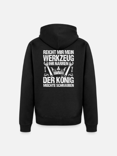 Mechaniker Schrauber KFz-Mechatroniker - Unisex Premium Bio Zip Hoodie - Schwarz