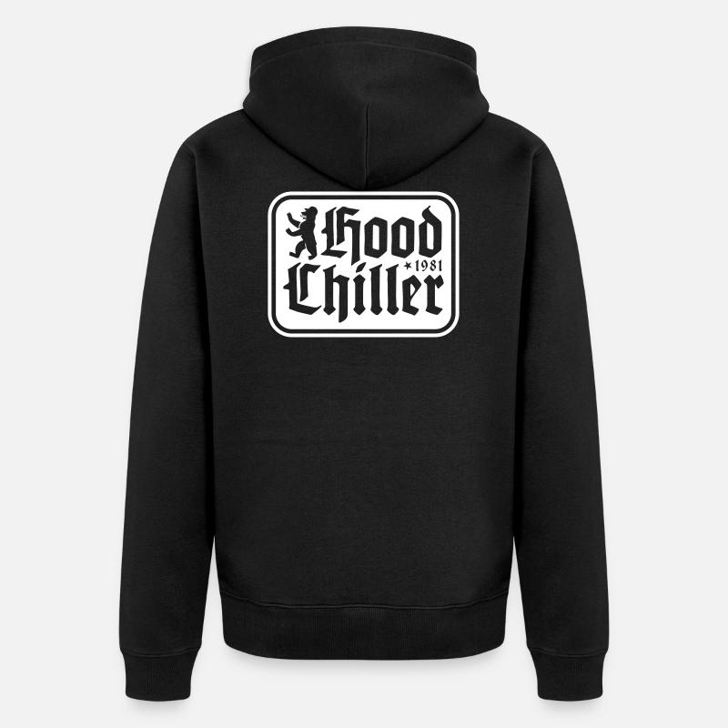 Plaque de capot Chiller Berlin - Veste à capuche bio Premium Unisexe - noir