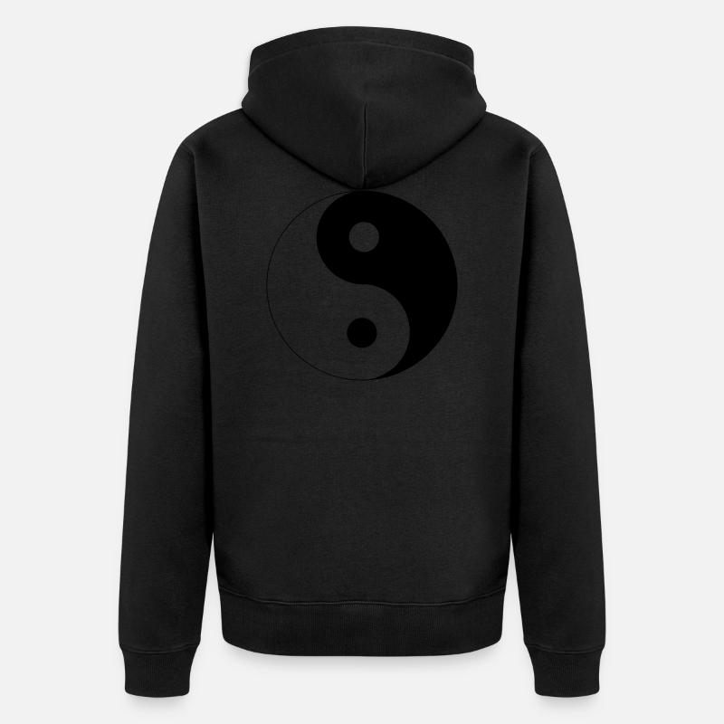 Yin Yang - Veste à capuche bio Premium Unisexe - noir