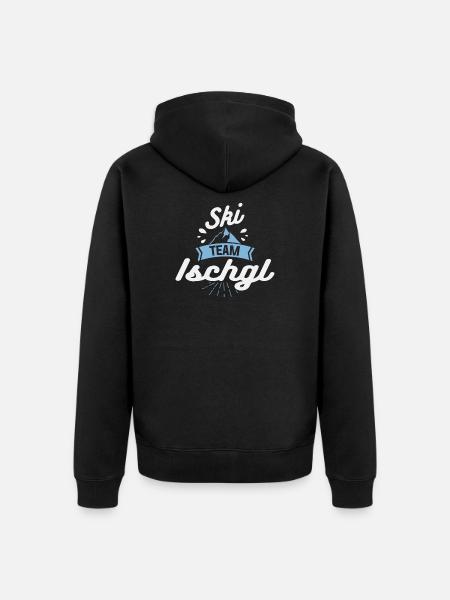Apres Ski Team Ischgl - Unisex Premium Bio Zip Hoodie - Schwarz