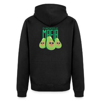 Cadeau drôle de chemise d'avocat de mafia de Guacamole - Veste à capuche bio Premium Unisexe - noir - Dos - Nico (187cm)