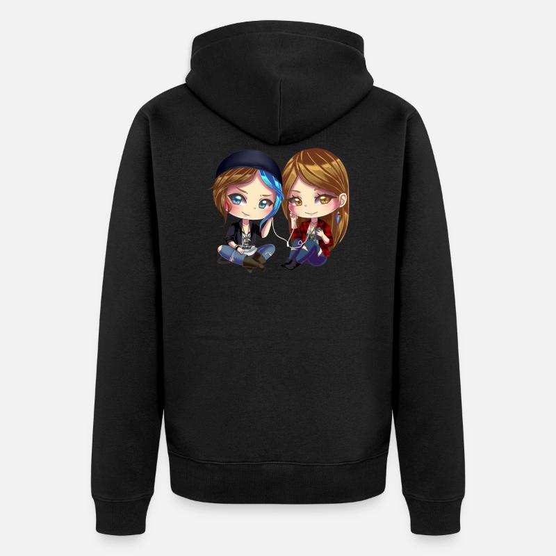 Chloe x Rachel - Veste à capuche bio Premium Unisexe - noir