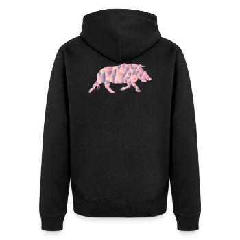 Boeuf taureau motif motif motif idée de cadeau - Veste à capuche bio Premium Unisexe - noir - Dos - Nico (187cm)