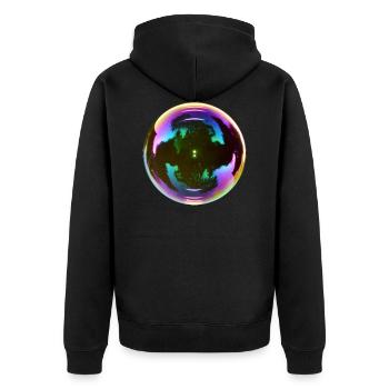bulle - Veste à capuche bio Premium Unisexe - noir - Dos - Nico (187cm)