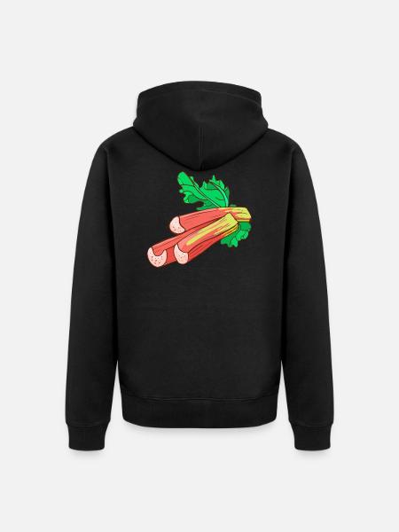 Common rhubarb Common Krauser - Unisex Premium Organic Zip Hoodie - black