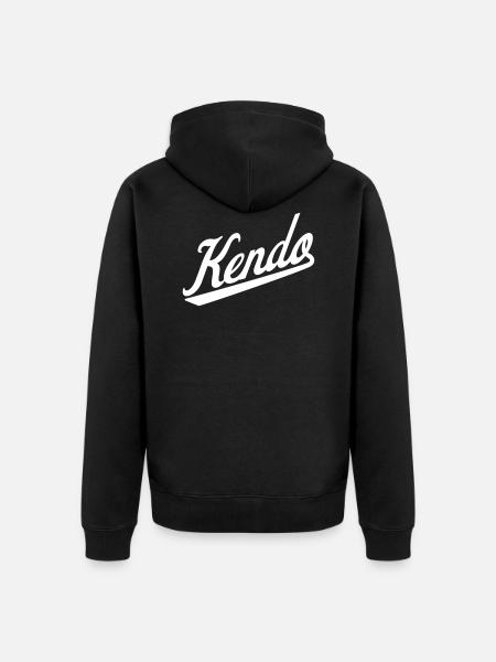 Kendo - Unisex Premium Organic Zip Hoodie - black