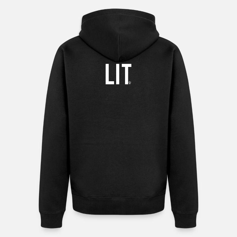 Lit - Veste à capuche bio Premium Unisexe - noir