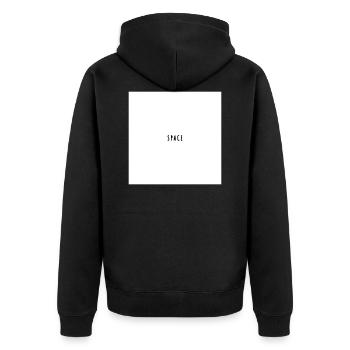 espace - Veste à capuche bio Premium Unisexe - noir - Dos - Nico (187cm)
