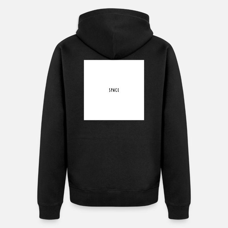 espace - Veste à capuche bio Premium Unisexe - noir