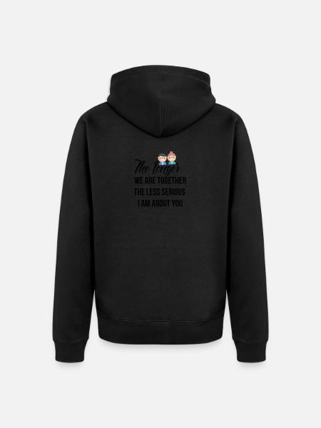 Plus nous sommes ensemble - Veste à capuche bio Premium Unisexe - noir