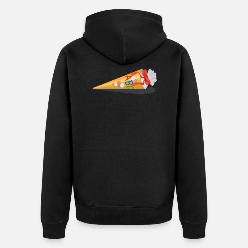 Cartable pour l'inscription à l'école - Veste à capuche bio Premium Unisexe - noir