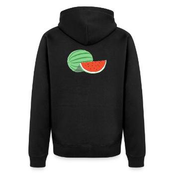 PASTÈQUE - Veste à capuche bio Premium Unisexe - noir - Dos - Nico (187cm)