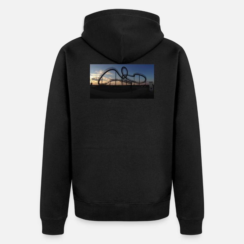Tiger & Turtle - Unisex Premium Bio Zip Hoodie - Schwarz