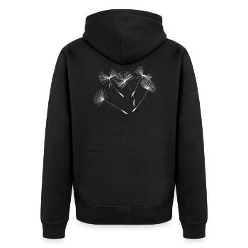 Pissenlits pissenlits - Veste à capuche bio Premium Unisexe - noir - Dos - Nico (187cm)