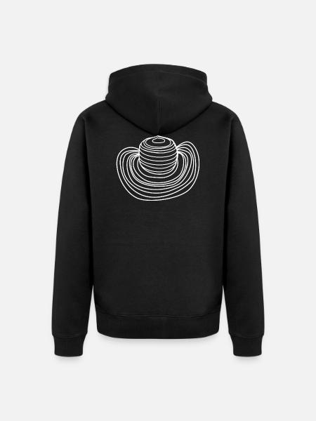Sombrero hat - Unisex Premium Organic Zip Hoodie - black