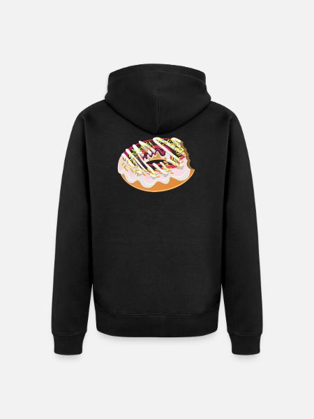 Donut Donut Funny gift - Unisex Premium Organic Zip Hoodie - black