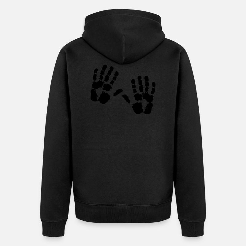Ne me touche pas - Veste à capuche bio Premium Unisexe - noir