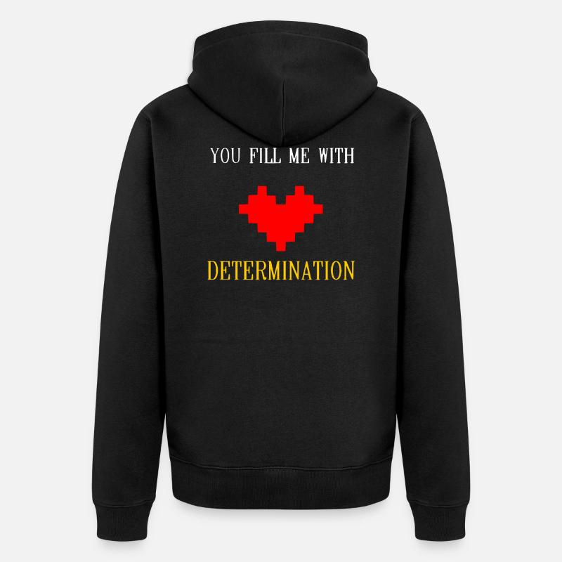 Détermination - Veste à capuche bio Premium Unisexe - noir