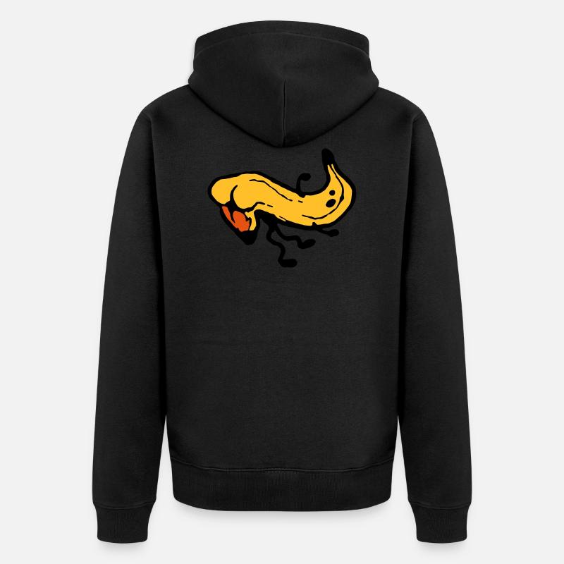 Bananabutt - Unisex Premium Bio Zip Hoodie - Schwarz