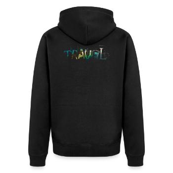 Travel - Veste à capuche bio Premium Unisexe - noir - Dos - Nico (187cm)