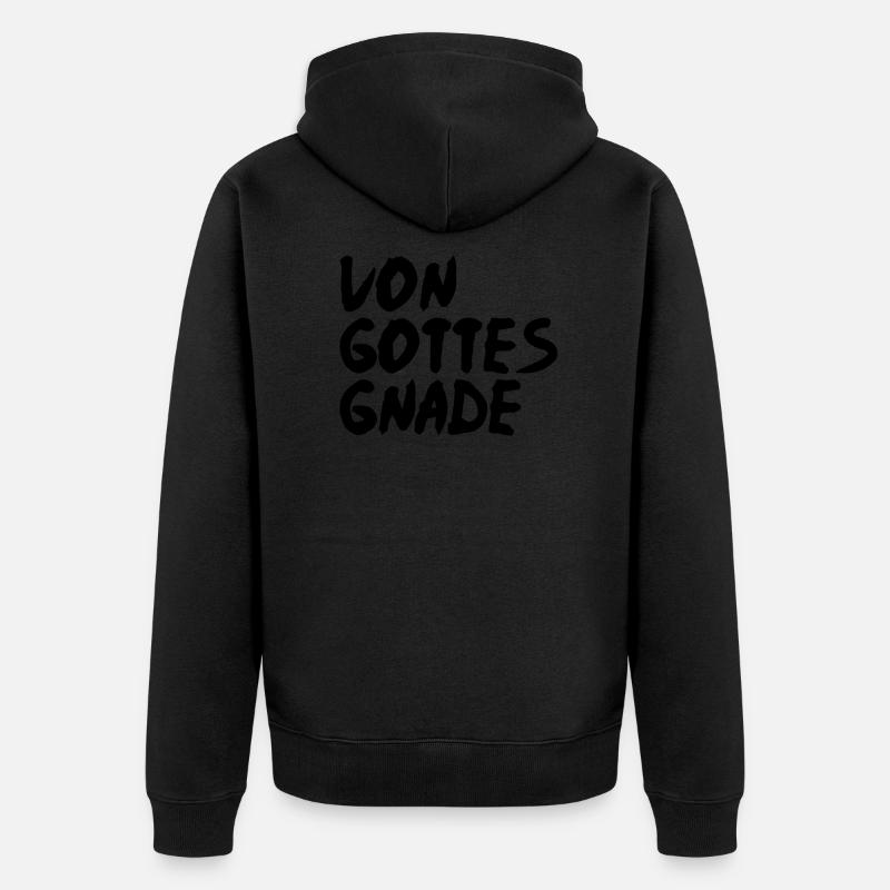 grâce - Veste à capuche bio Premium Unisexe - noir