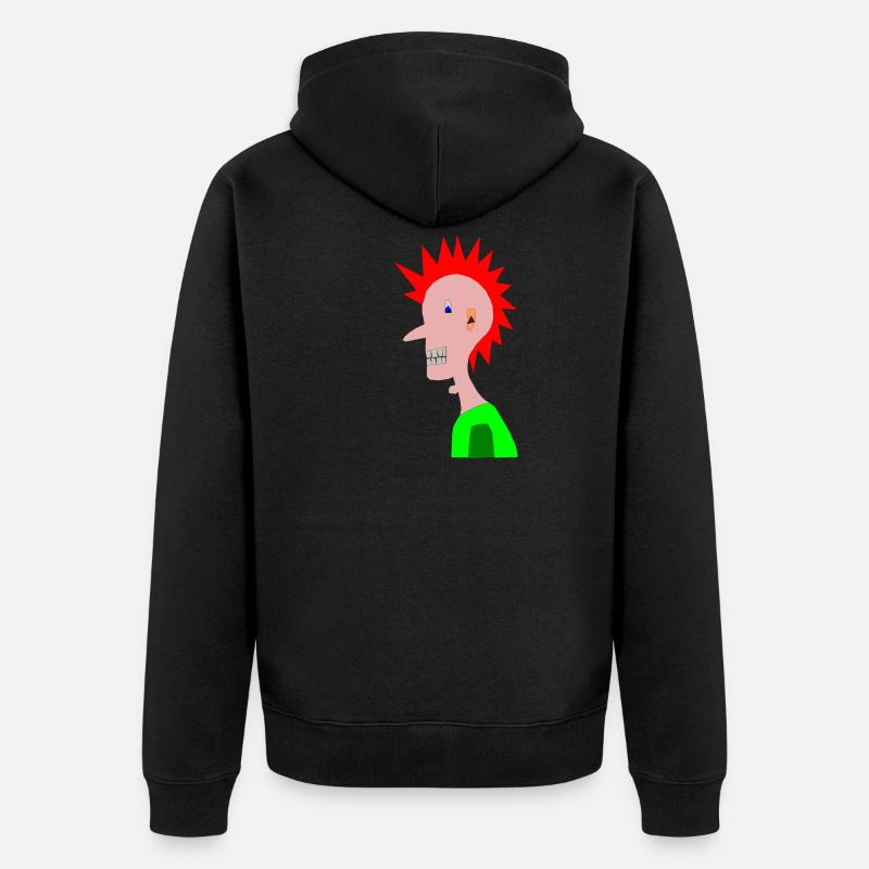 Punk cool, punk - Veste à capuche bio Premium Unisexe - noir